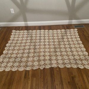 Vintage Crochet Rectangular Doily